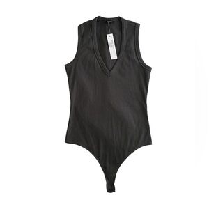 Drew | Anthropologie Ribbed Sleeveless Thong Bodysuit NWT